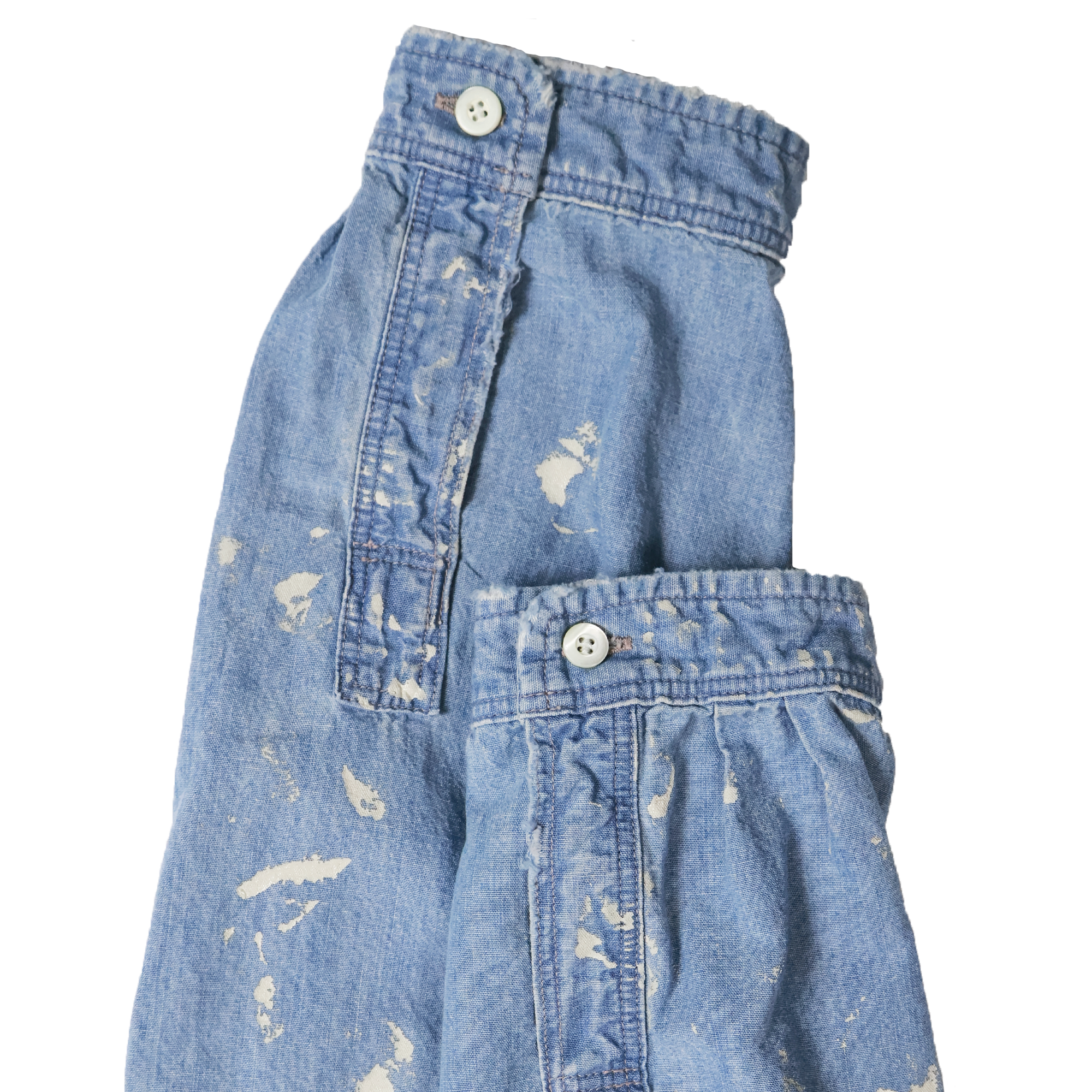 【2025SS】4900HW-SP Stand Collar Chambray Shirts ”Aging”