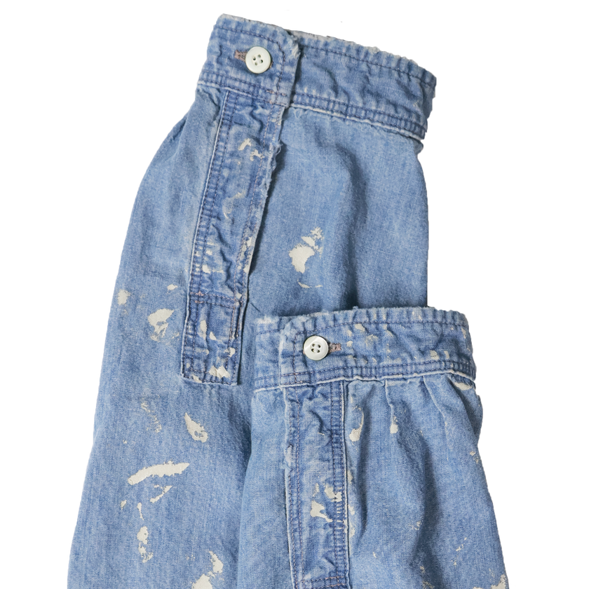 【2025SS】4900HW-SP Stand Collar Chambray Shirts ”Aging”