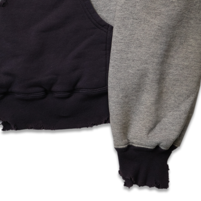 【2025AW】3770 Fading Double Face Sweat Hoodie