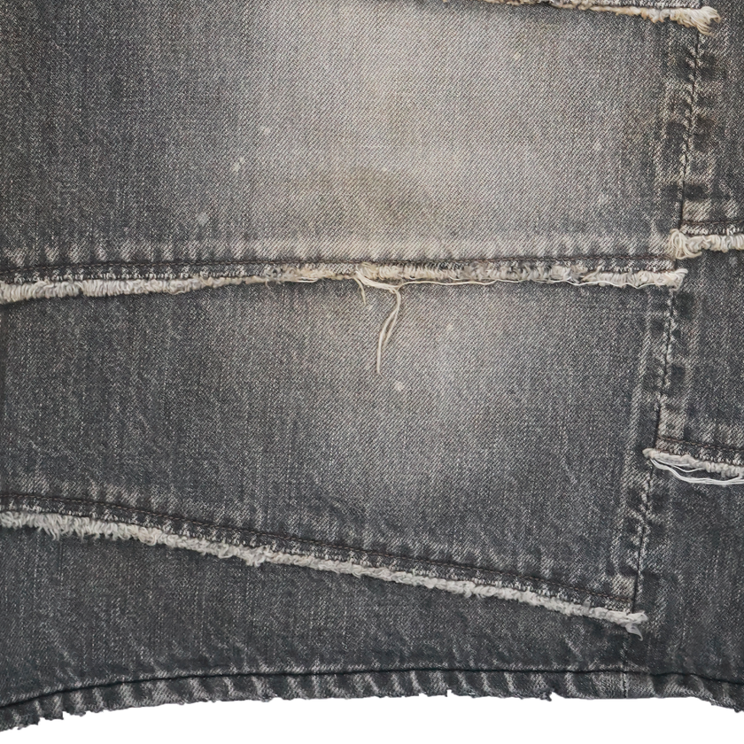 【2025SS】G14FC102 Switching Denim Wide Bermuda Pants (KAMIYA Collaboration)