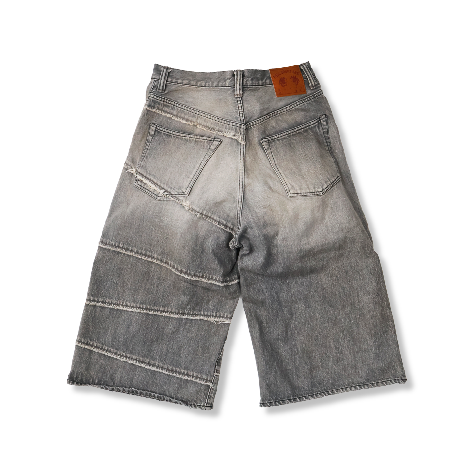 2025SS】G14FC102 Switching Denim Wide Bermuda Pants (KAMIYA 2025SS】G14FC102 Switching Denim Wide Bermuda Pants (KAMIYA