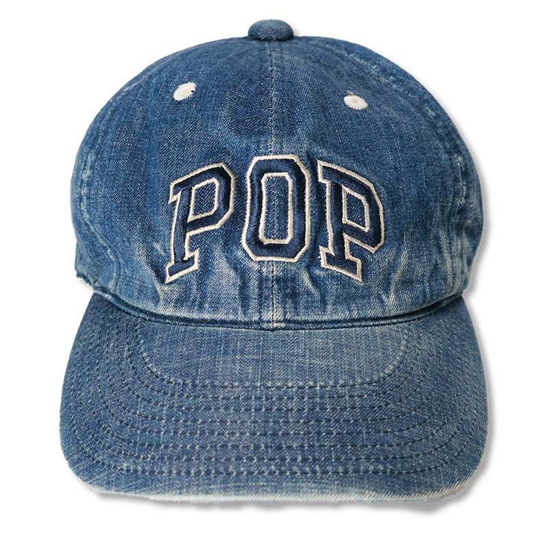 【2025AW】PTC-003HW 6Panel Denim Baseball Cap Vintage Wash
