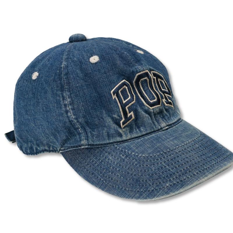 【2025AW】PTC-003HW 6Panel Denim Baseball Cap Vintage Wash