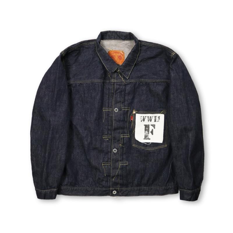 S2107-24 WWII Model Brown Cotton Denim Jacket (Non Wash)
