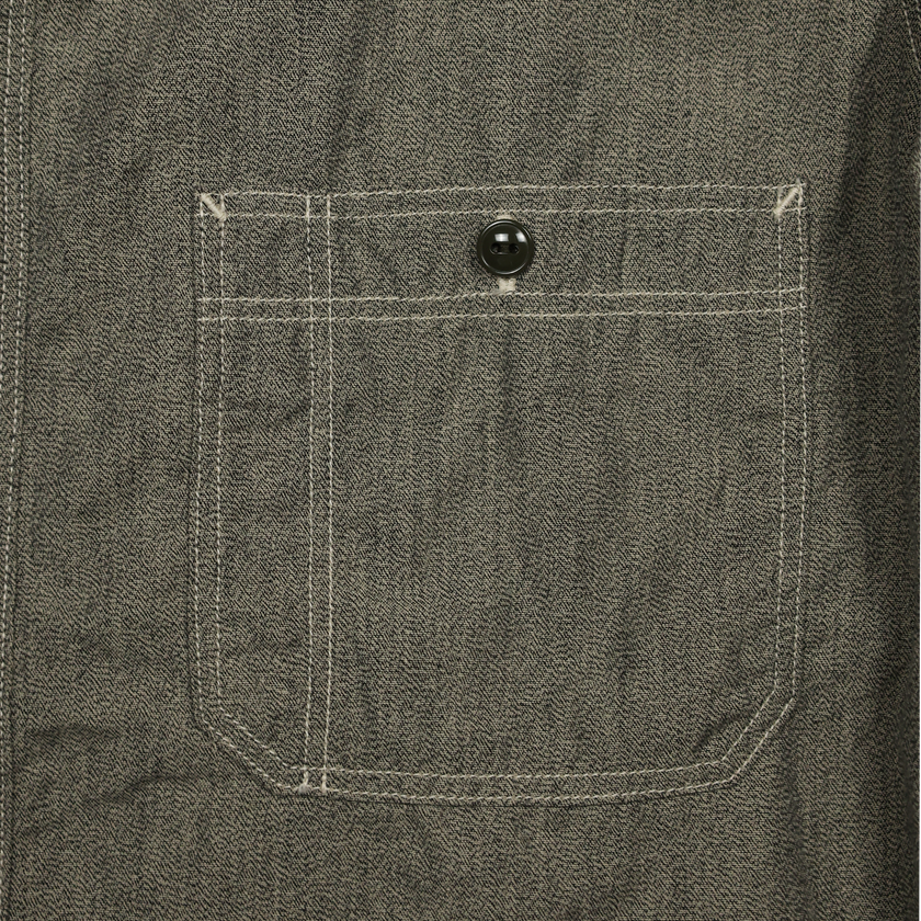 [2025SS] 4090-2 30s Triple Stitch Covert Chambray Shirt