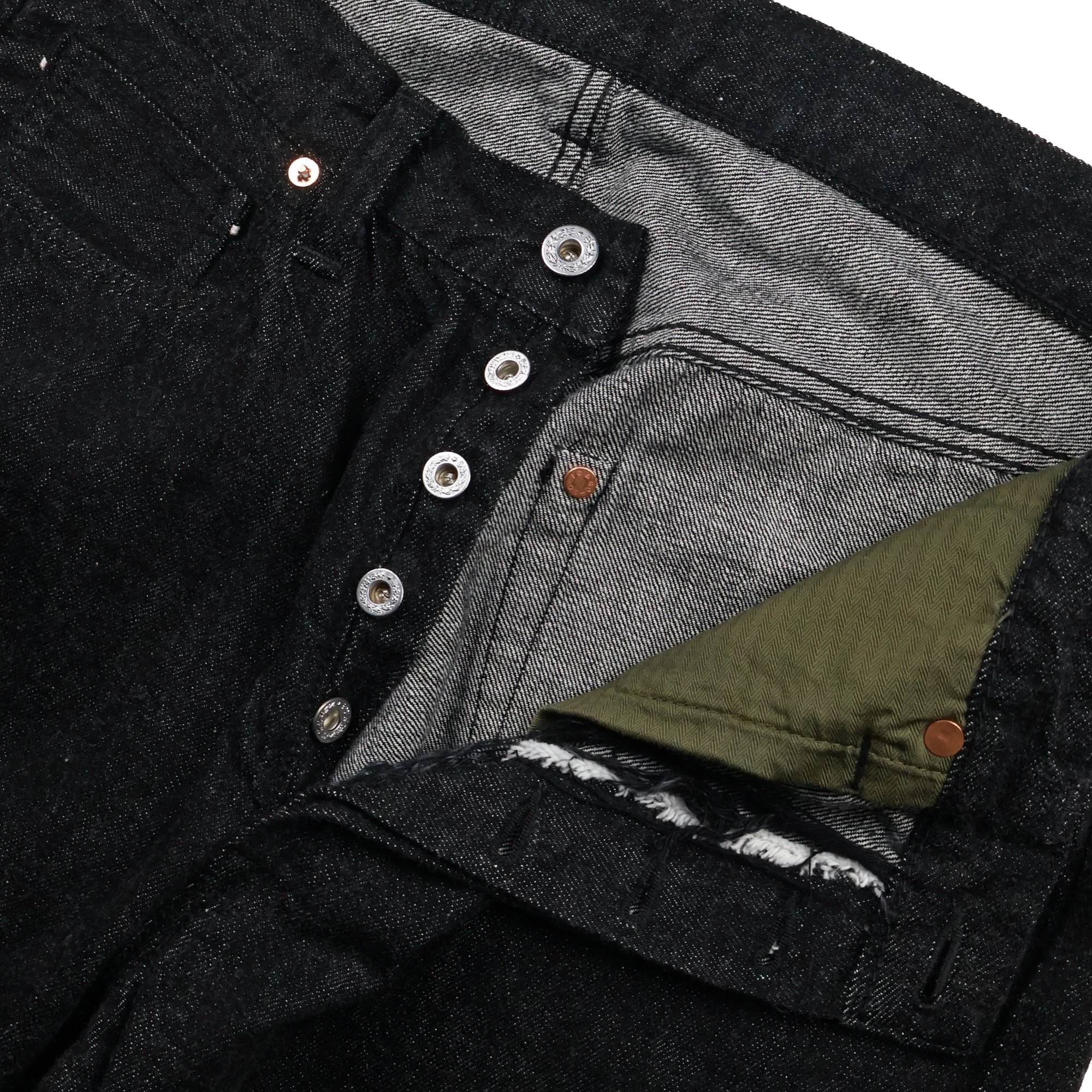 【2026SS】S0105BKSS WWII Model 11.5oz Black Denim Pants (Raw)