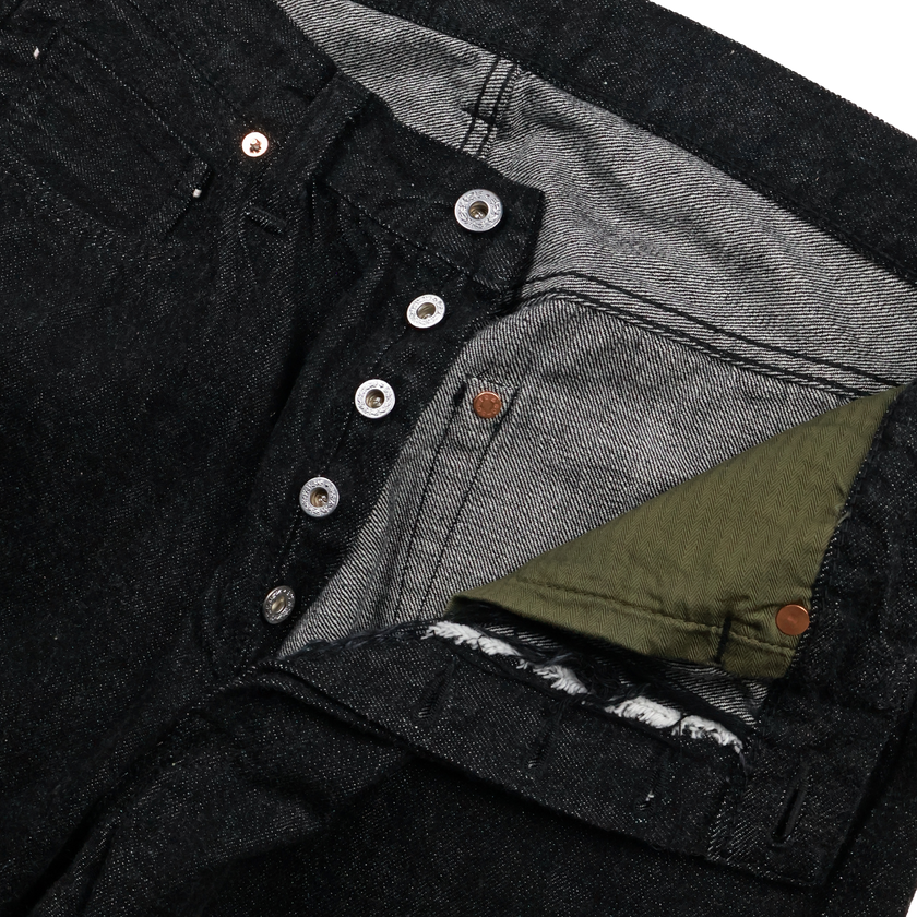 【2026SS】S0105BKSS WWII Model 11.5oz Black Denim Pants (Raw)