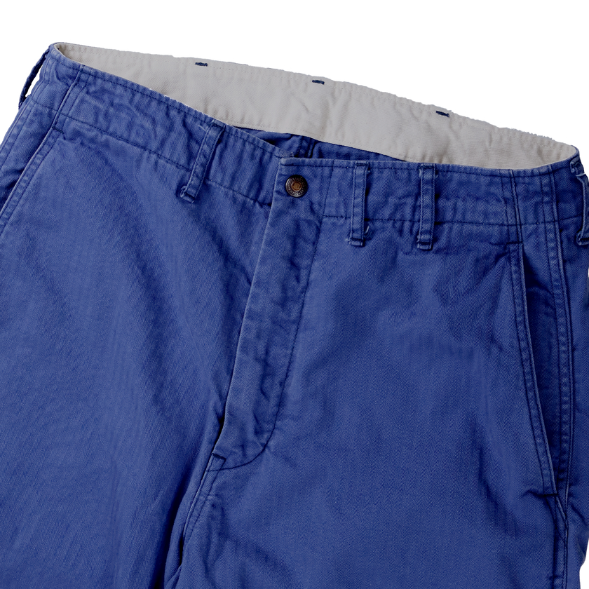 【2027SS】1156-2 Vat Dye Herringbone Twill Wide Pants