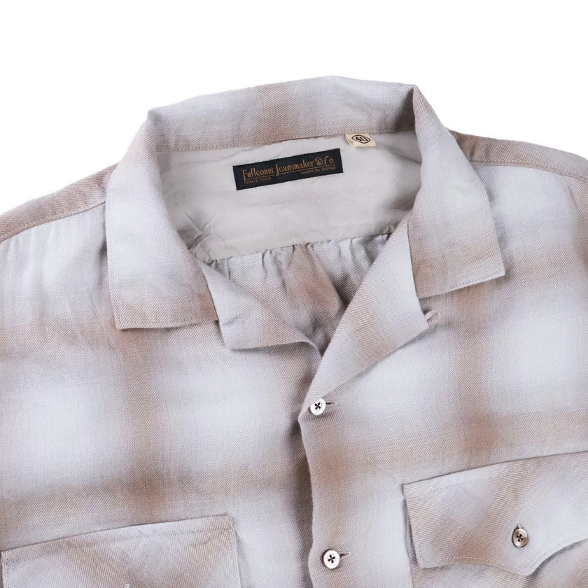 【2027SS】4108-3 Cotton Ombre Open Collar Shirt