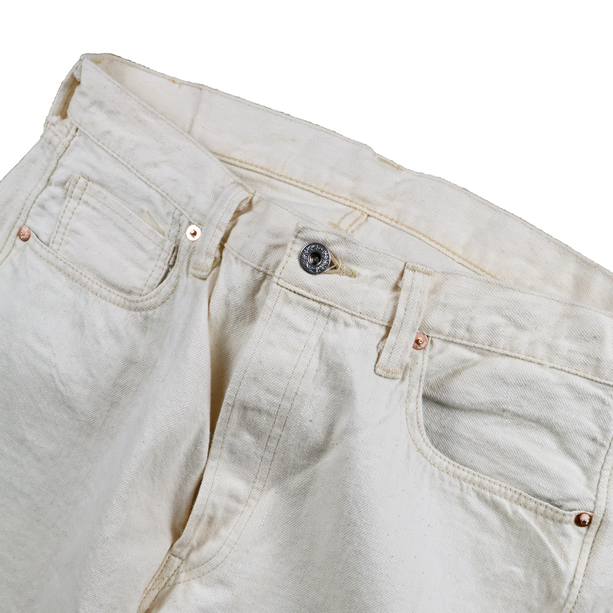【2026SS】S0105ECSS WWII Model 11.5oz Ecru Denim Pants (Raw)