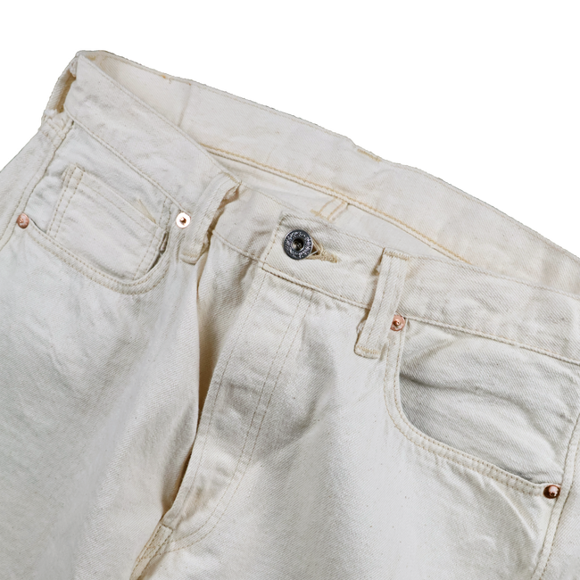 【2026SS】S0105ECSS WWII Model 11.5oz Ecru Denim Pants (Raw)