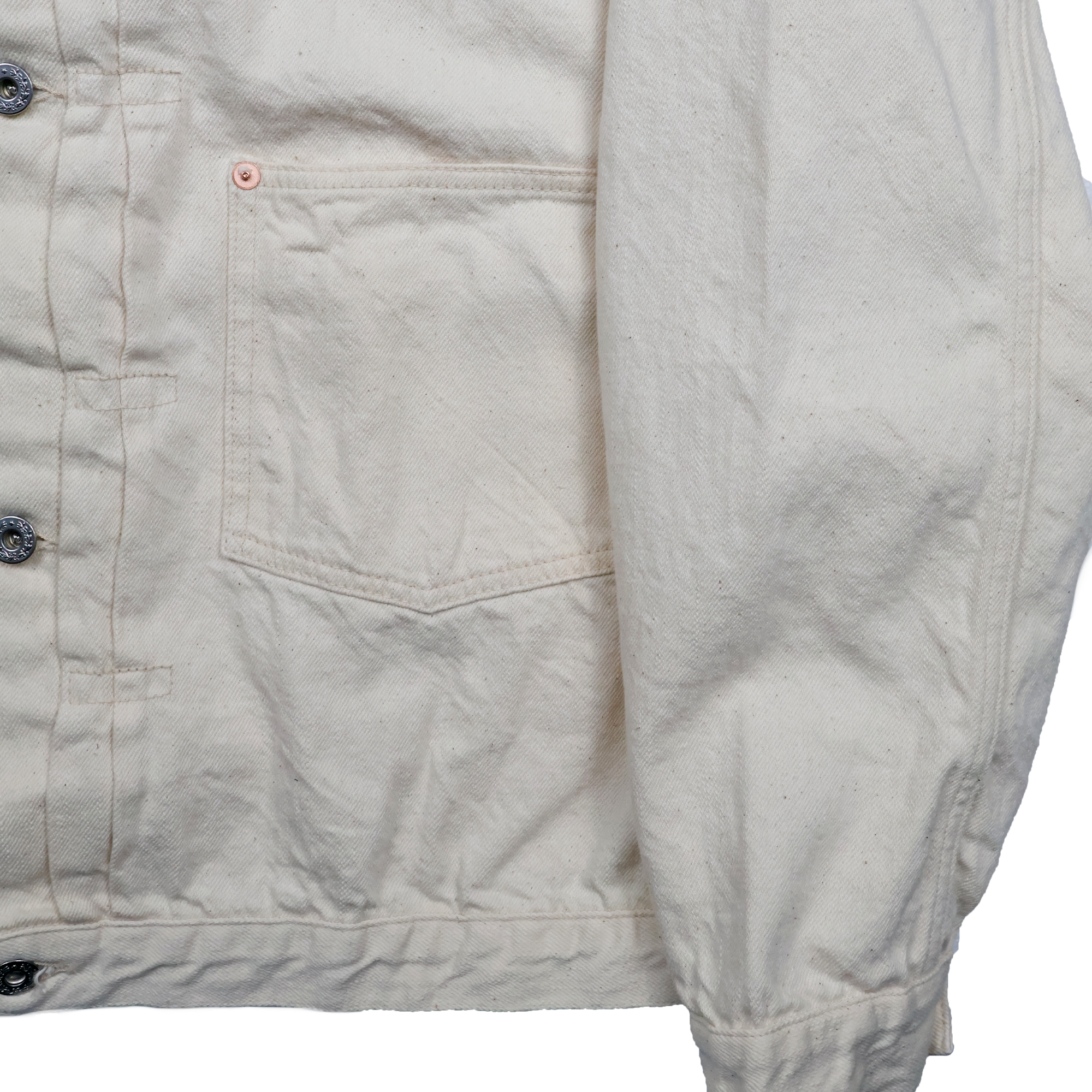 S2107ECSSW　WWII Model 11.5oz Ecru Denim Jacket (One Wash)