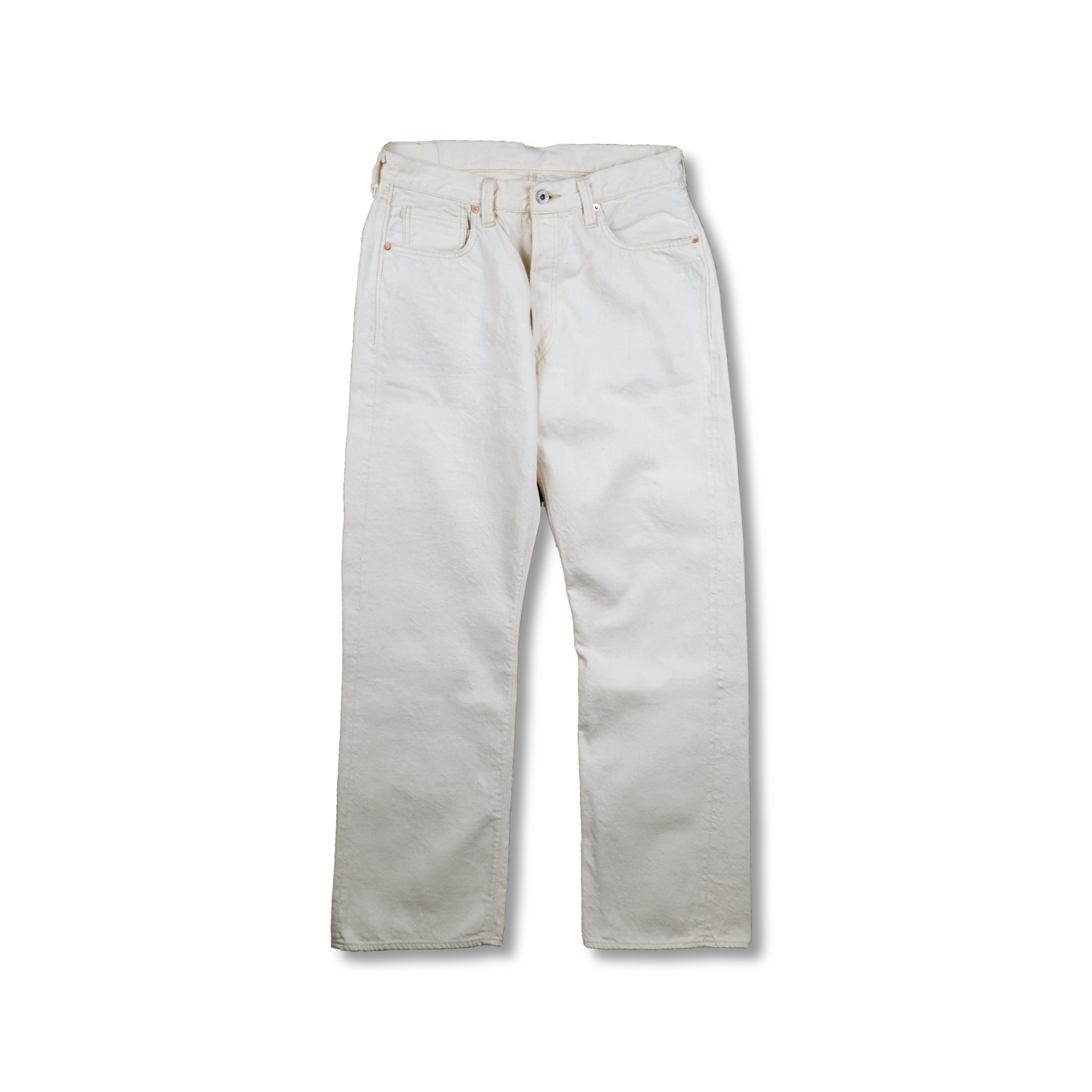 【2026SS】S0105ECSS WWII Model 11.5oz Ecru Denim Pants (Raw)