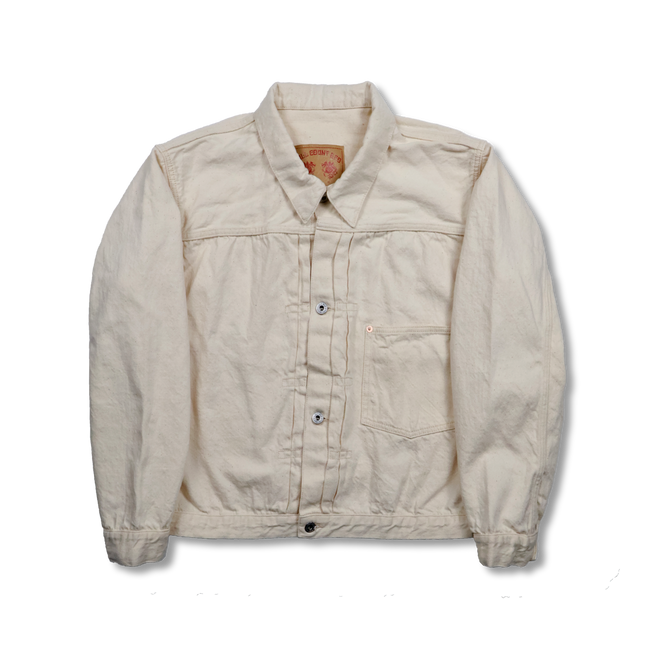 【2026SS】S2107ECSSW　WWII Model 11.5oz Ecru Denim Jacket (One Wash)
