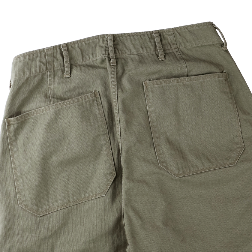 【2027SS】1156-2 Vat Dye Herringbone Twill Wide Pants