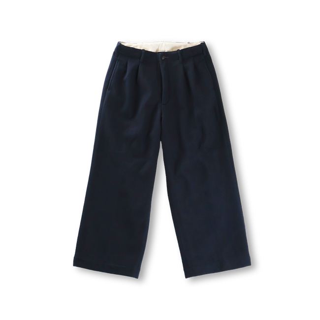 【26AW】1145 Wool Melton Wide Tuck Trousers