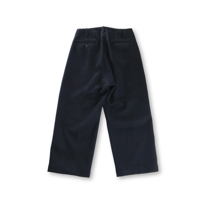 【26AW】1145 Wool Melton Wide Tuck Trousers