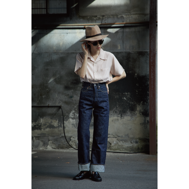 0107 Womens Wide Straight Monroe Denim