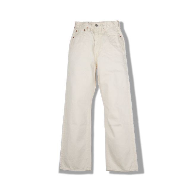 0107EC Womens Wide Straight “Monroe” Ecru Denim