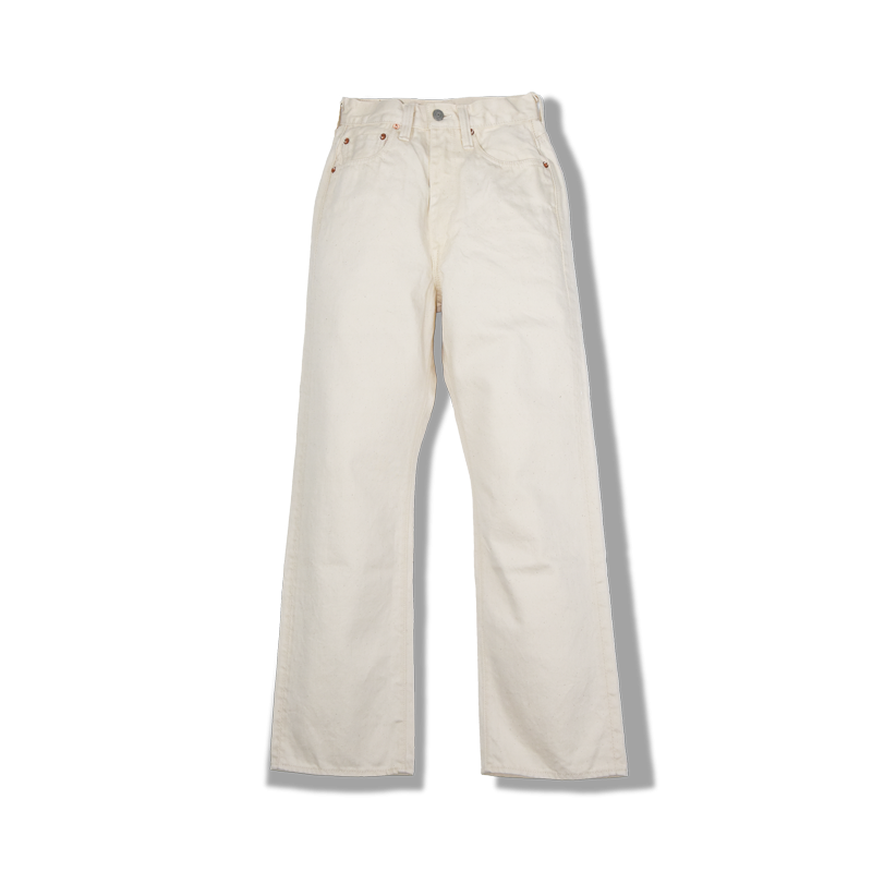 0107EC Womens Wide Straight “Monroe” Ecru Denim