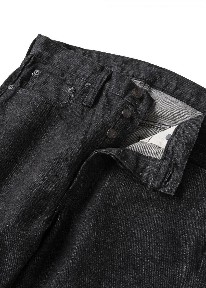 1101BK Srtaight Black Selvedge Denim【一部予約商品】