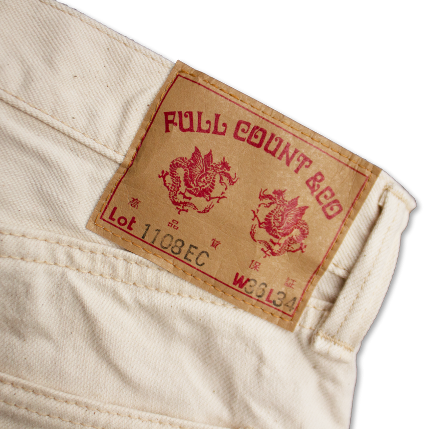 1108EC Slim Straight Ecru Selvedge Denim