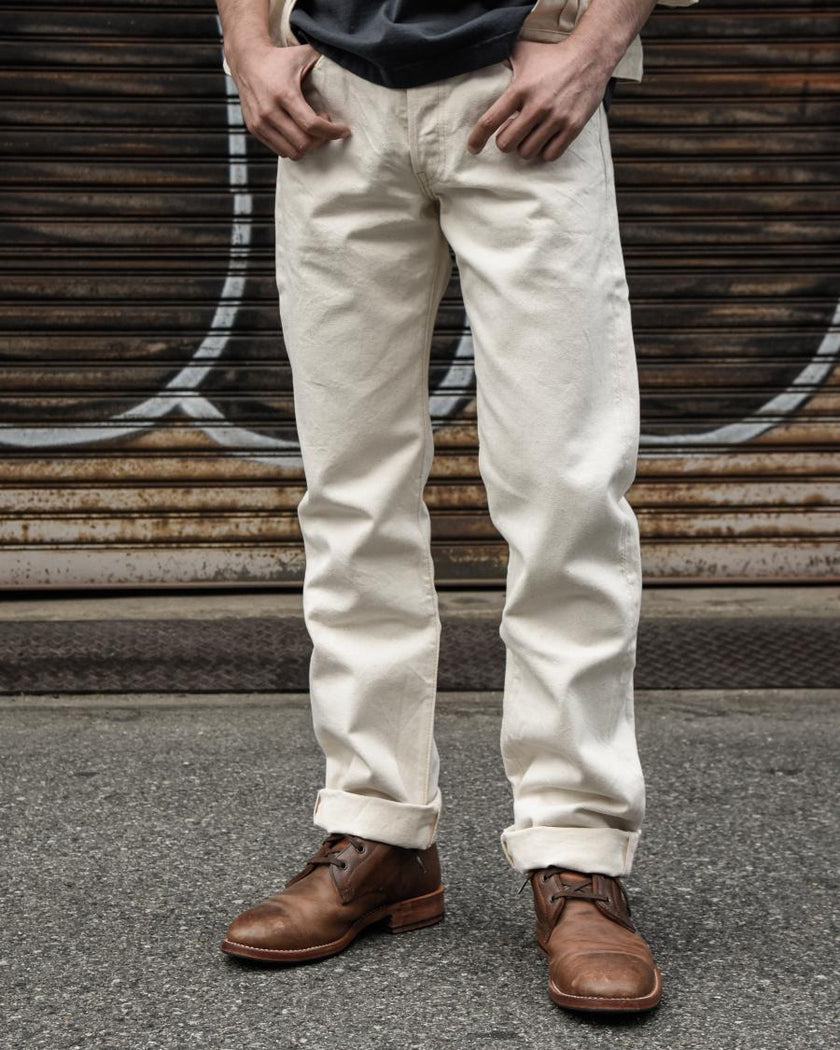 1108EC Slim Straight Ecru Selvedge Denim