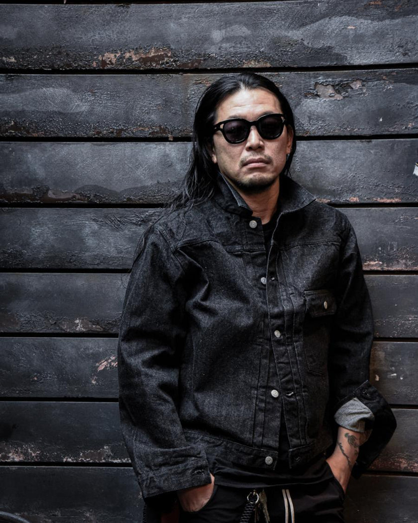 2107BK Type 1 Black Denim Jacket