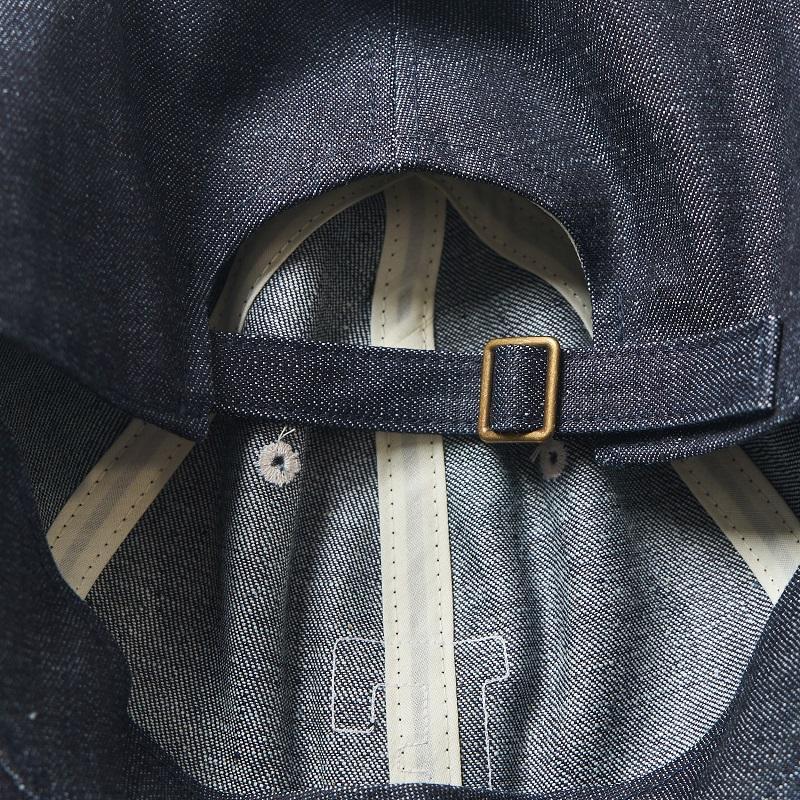 6843 6 Panel Denim Baseball ’F’ Cap